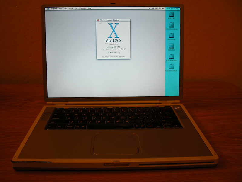 PowerBook G4  titanium. 667macintosh