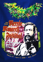 2005 Merrie Monarch Festival logo on tote bag