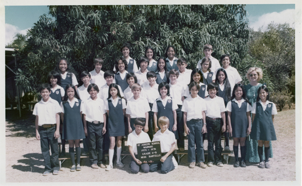 St Joseph School, 1975-1976, Grade 6B Class Photo