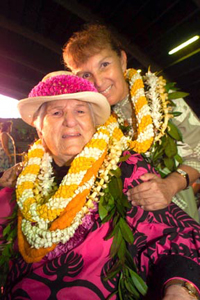 Auntie Dottie Thompson and Luana Kawelu